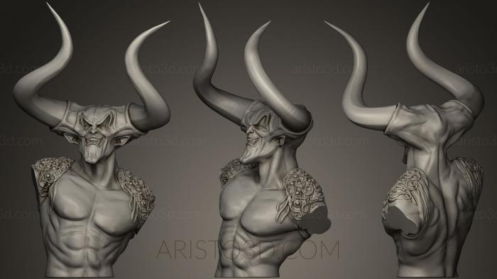 Busts of heroes and monsters (BUSTH_0204) 3D model for CNC machine